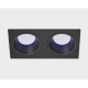 Встраиваемый светильник Italline IT08-8013 black 4000K 2 шт + IT08-8015 black