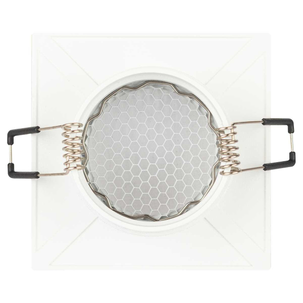 Светильник встраиваемый алюминиевый ЭРА KL110 WH/SL под лампу MR16 GU5.3 белый/серебро матовый Б0061532