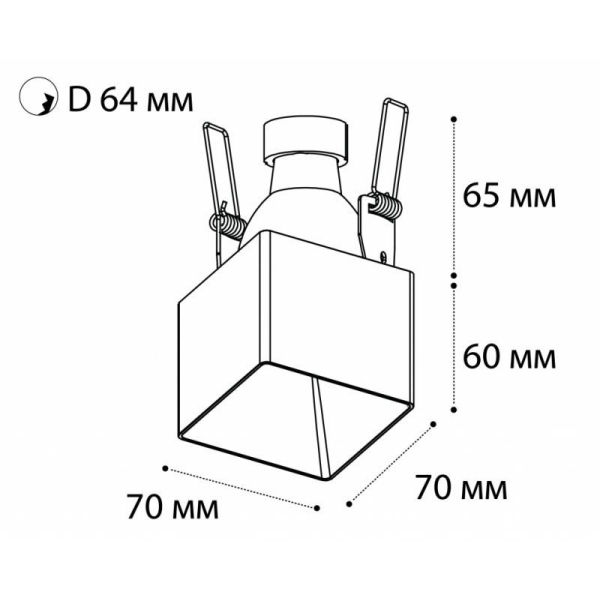 Встраиваемый светильник Italline DL 3024 black Встраиваемый светильник Italline DL 3024 black