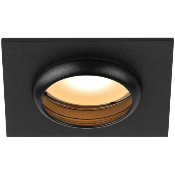 Светильник встраиваемый алюминиевый ЭРА KL110 BK под лампу MR16 GU5.3 черный матовый Б0061530