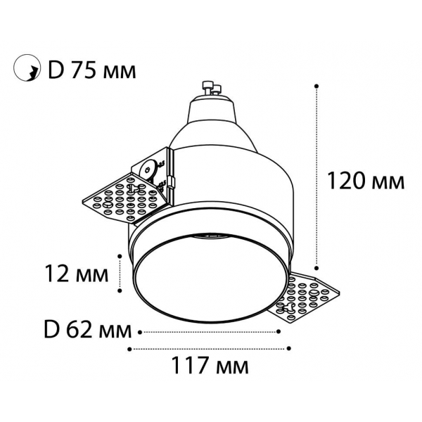 Встраиваемый светильник Italline DL 2248 white