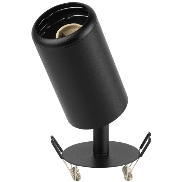 Светильник встраиваемый алюминиевый ЭРА KL106 BK под лампу MR16 GU10 черный матовый Б0061623