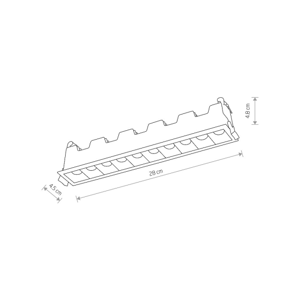 Встраиваемый светильник Nowodvorski Mini Led White/Black 10046