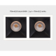 Встраиваемый светильник Italline IT06-6020 black 4000K - 2 шт. + IT06-6022 black