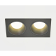 Встраиваемый светильник Italline IT08-8013 black 3000K 2 шт + IT08-8015 black