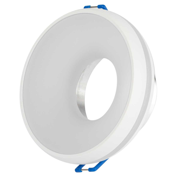 Светильник встраиваемый декоративный ЭРА DK100 WH под лампу MR16 GU5.3 белый Б0055588