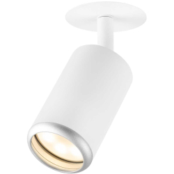 Светильник встраиваемый алюминиевый ЭРА KL106 WH/SL под лампу MR16 GU10 белый/серебро матовый Б0061634