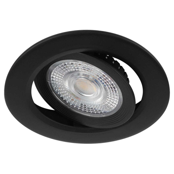 Светильник светодиодный встраиваемый ЭРА KL LED 25A-5 3K BK 5Вт 3000К круглый поворотный черный Б0068164