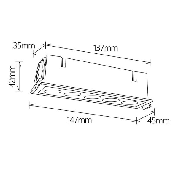 Встраиваемый светильник Mantra BLAU 9133 Встраиваемый светильник Mantra BLAU 9133