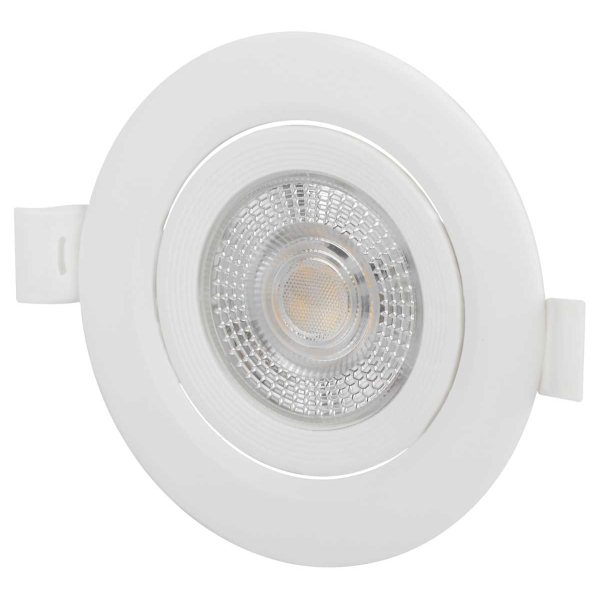 Светильник светодиодный встраиваемый ЭРА KL LED 25A-5 3K WH 5Вт 3000К круглый поворотный белый Б0068128