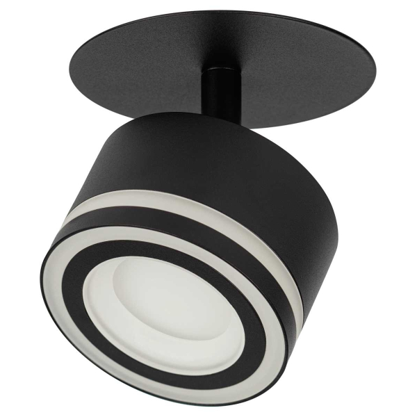 Светильник встраиваемый ЭРА DK114 BK под лампу GX53 поворотный черный Б0059790