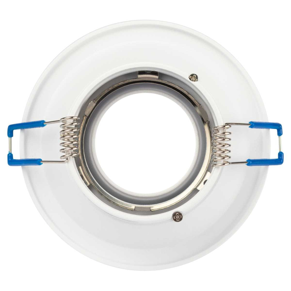 Светильник встраиваемый алюминиевый ЭРА KL100 WH под лампу MR16 GU5.3 белый Б0055584