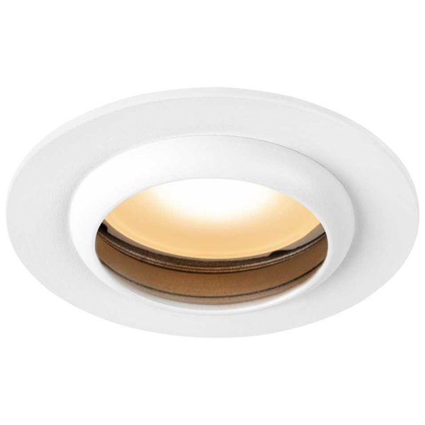 Светильник встраиваемый алюминиевый ЭРА KL109 WH/SL под лампу MR16 GU5.3 белый/серебро матовый Б0061829