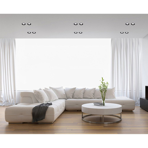 Встраиваемый светильник Italline IT08-8013 black 3000K + IT08-8014 black