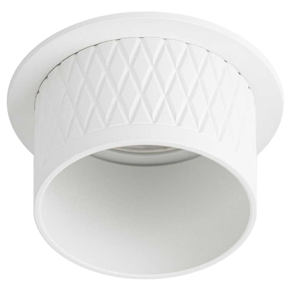 Светильник встраиваемый декоративный ЭРА DK112 WH под лампу MR16 GU5.3 белый Б0058434