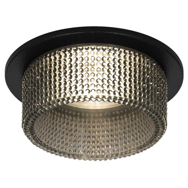 Светильник встраиваемый декоративный ЭРА DK109 BK/GR под лампу MR16 GU5.3 черный/серый Б0058420