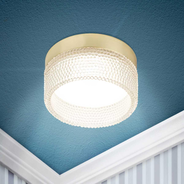 Светильник встраиваемый ЭРА DK97 GD/TR под лампу GX53 золото/прозрачный Б0057461