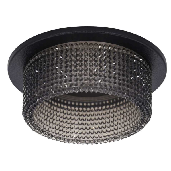 Светильник встраиваемый декоративный ЭРА DK109 BK/GR под лампу MR16 GU5.3 черный/серый Б0058420