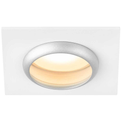 Светильник встраиваемый алюминиевый ЭРА KL110 WH/SL под лампу MR16 GU5.3 белый/серебро матовый Б0061532