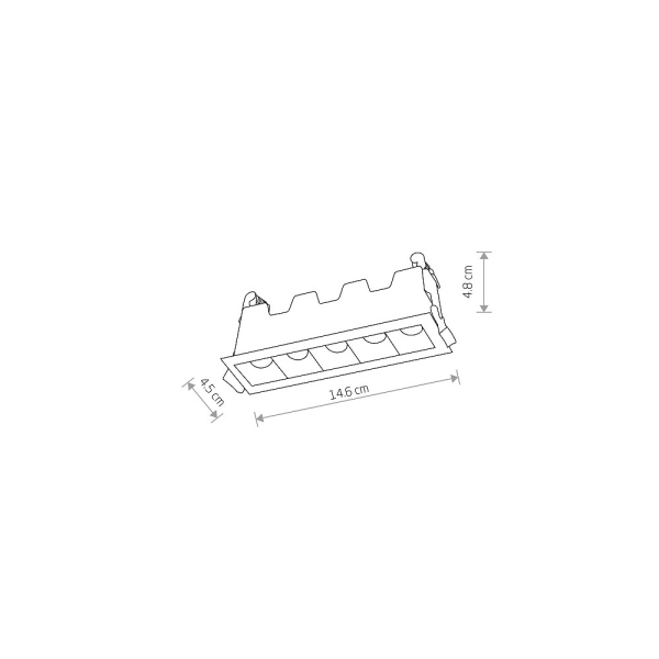 Встраиваемый светильник Nowodvorski Mini Led White/Black 10043