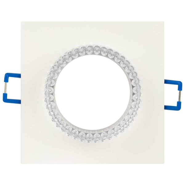 Светильник встраиваемый декоративный ЭРА DK110 WH/CL под лампу MR16 GU5.3 белый/прозрачный Б0058411