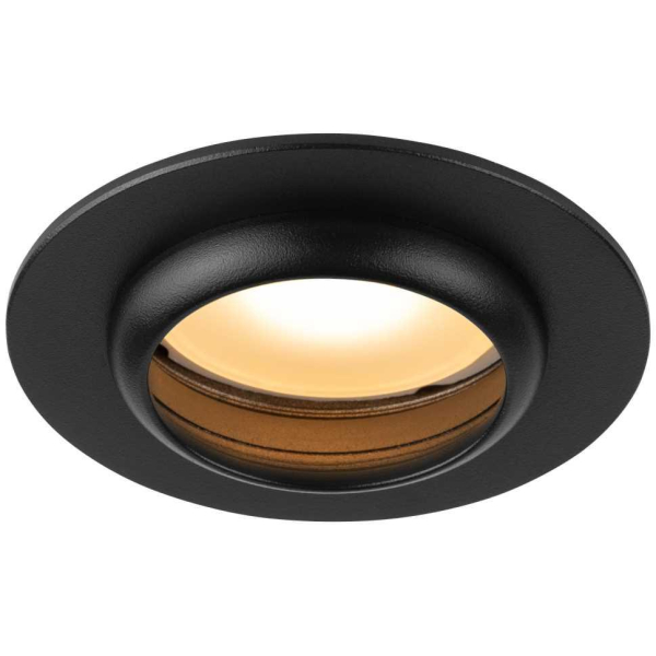 Светильник встраиваемый алюминиевый ЭРА KL109 BK под лампу MR16 GU5.3 черный матовый Б0061826