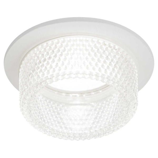 Встраиваемый светильник декоративный ЭРА DK109 WH/CL MR16 GU5.3 белый прозрачный Б0058406