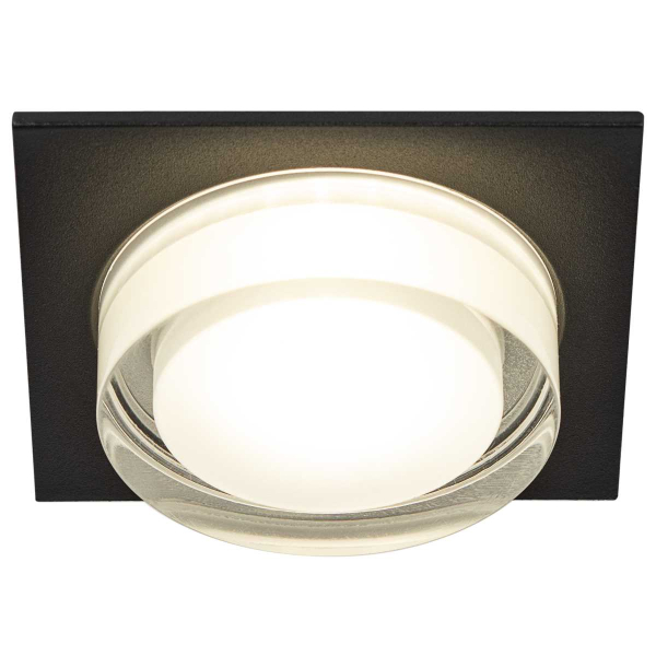 Светильник встраиваемый декоративный ЭРА DK108 BK под лампу MR16 GU5.3 черный Б0058399