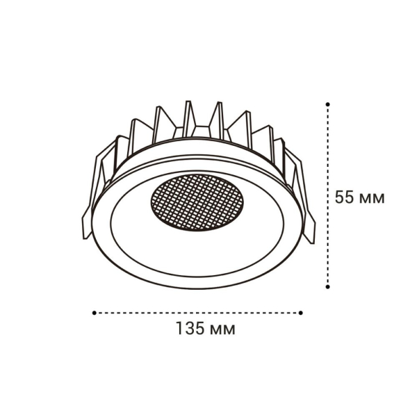 Встраиваемый светильник Italline IT06-6034 white