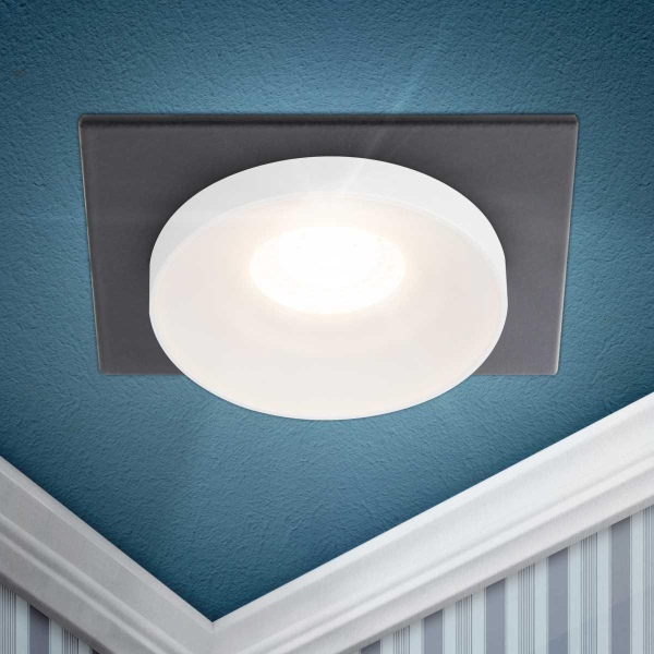 Светильник встраиваемый декоративный ЭРА DK96 BK под лампу MR16 GU5.3 черный Б0055594