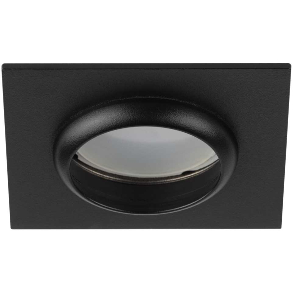 Светильник встраиваемый алюминиевый ЭРА KL110 BK под лампу MR16 GU5.3 черный матовый Б0061530