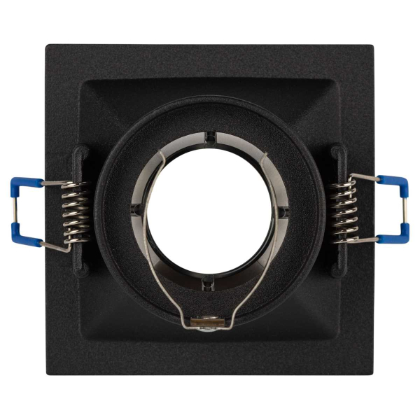 Светильник встраиваемый декоративный ЭРА KL102 BK/CH под лампу MR16 GU5.3 черный/хром Б0056356