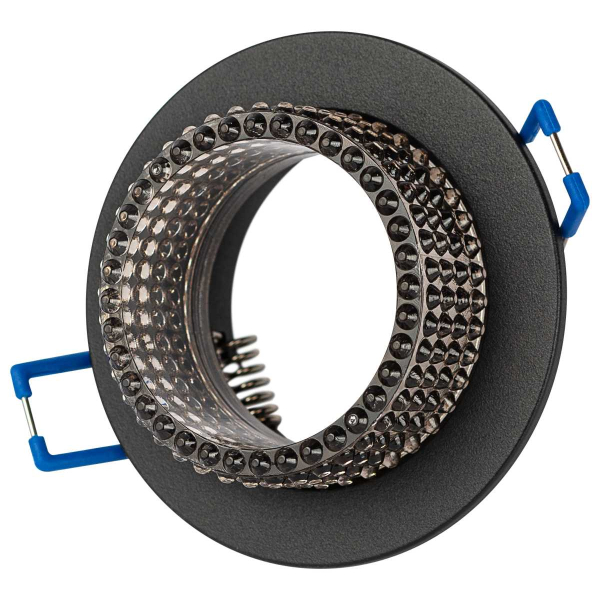 Светильник встраиваемый декоративный ЭРА DK109 BK/GR под лампу MR16 GU5.3 черный/серый Б0058420