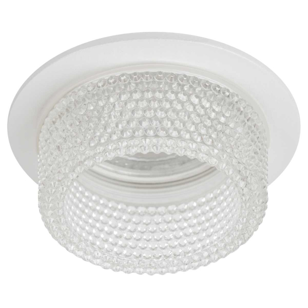 Встраиваемый светильник декоративный ЭРА DK109 WH/CL MR16 GU5.3 белый прозрачный Б0058406