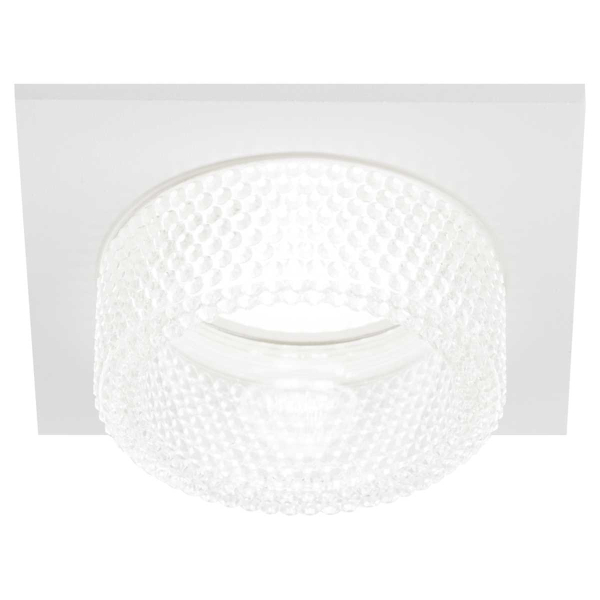 Светильник встраиваемый декоративный ЭРА DK110 WH/CL под лампу MR16 GU5.3 белый/прозрачный Б0058411