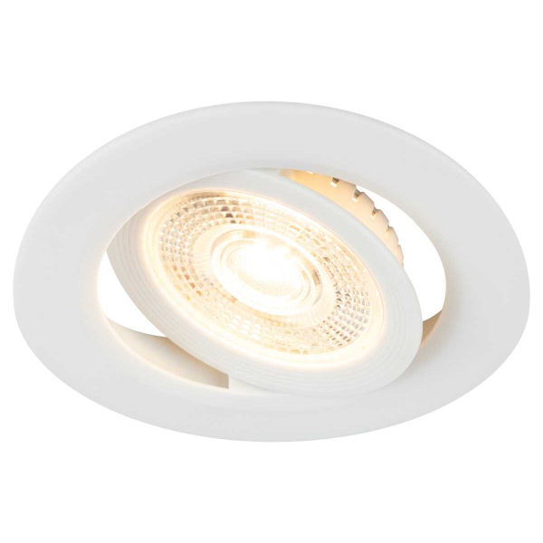 Светильник светодиодный встраиваемый ЭРА KL LED 25A-5 3K WH 5Вт 3000К круглый поворотный белый Б0068128