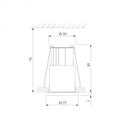 Встраиваемый светодиодный светильник Elektrostandard 15269/LED черный/сатин никель a056019