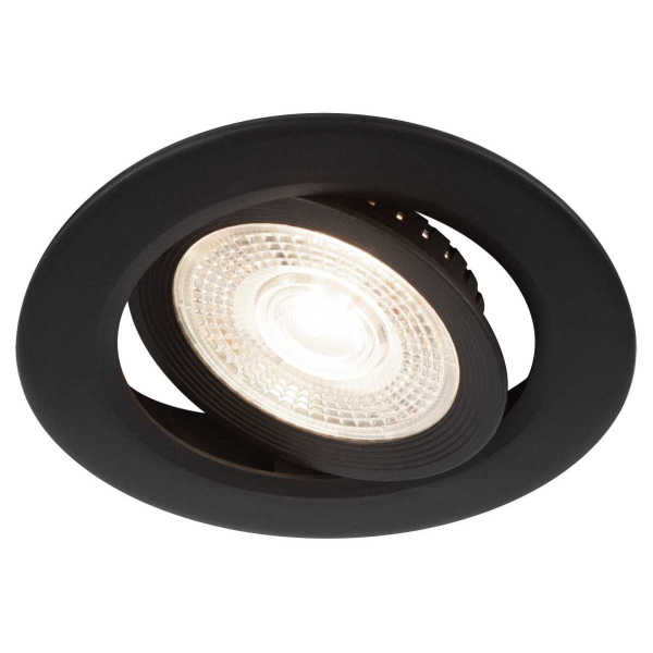 Светильник светодиодный встраиваемый ЭРА KL LED 25A-5 4K BK 5Вт 4000К круглый поворотный черный Б0068180