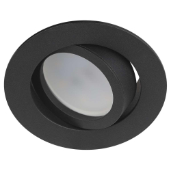 Светильник встраиваемый алюминиевый ЭРА KL86 BK SET 5 под лампу MR16 GU5.3 черный набор 5 шт Б0070927