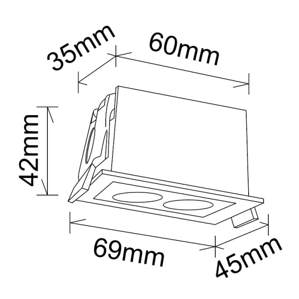 Встраиваемый светильник Mantra BLAU 9129 Встраиваемый светильник Mantra BLAU 9129