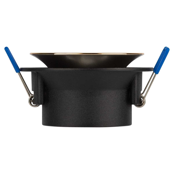 Светильник встраиваемый декоративный ЭРА KL103 BK/GD под лампу MR16 GU5.3 черный/золото Б0056357