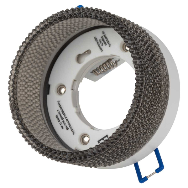 Светильник встраиваемый ЭРА DK97 WH/BK под лампу GX53 белый/черный Б0057457