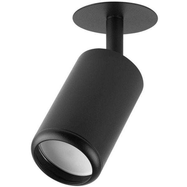 Светильник встраиваемый алюминиевый ЭРА KL106 BK под лампу MR16 GU10 черный матовый Б0061623