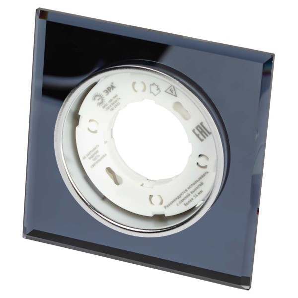 Светильник встраиваемый cо светодиодной подсветкой ЭРА DK LD50 BK под лампу GX53 черный Б0057473