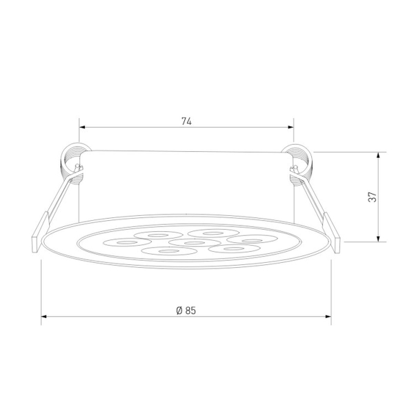 Встраиваемый светильник Elektrostandard Rayn 15278/LED 10W белый a072280