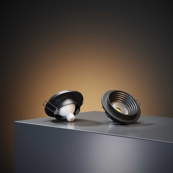 Встраиваемый светильник Elektrostandard 25007/01 GU10 чёрный a064251