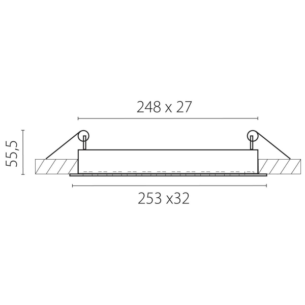 Светильник встраиваемый Guarda Lightstar 080346