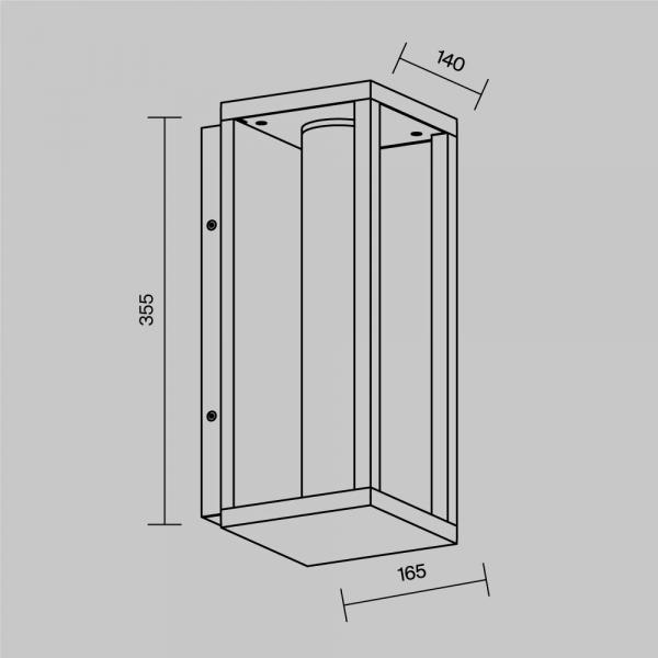 Настенный светильник (бра) Outdoor O480WL-L12B3K