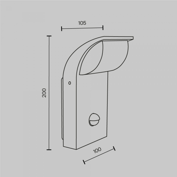 Настенный светильник (бра) Outdoor O446WL-L7GF3KSR