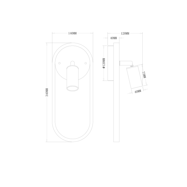 Настенный светильник (бра) Freya FR6074WL-L10G